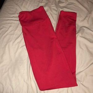 Red workout pants. Never worn. New without tags.
